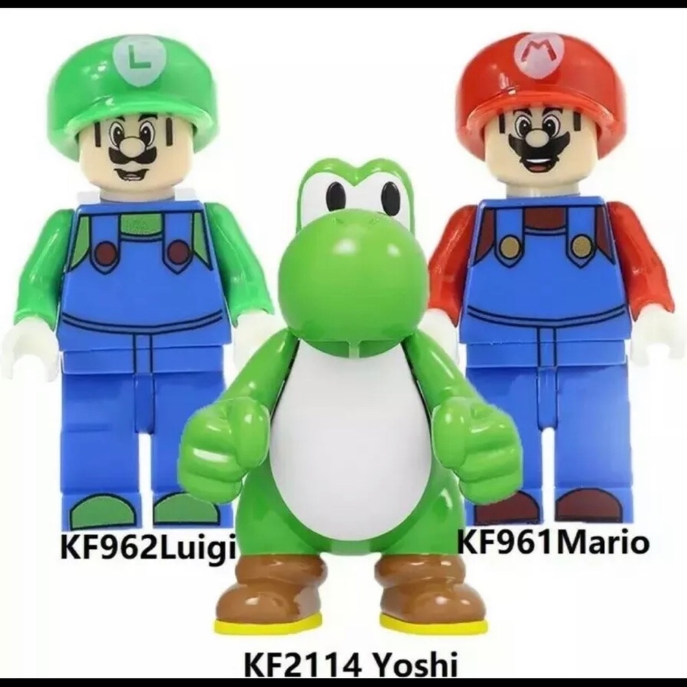 COPY - Super Mario brothers 3pc minifigure set